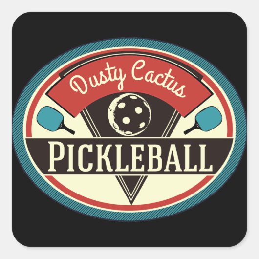 Pickleball Team Stickers -  ontwerp (Voorkant)