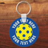 Pickleball tennis sleutelhanger cadeau voor speler (Voorkant)