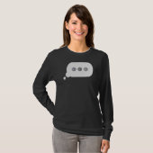 Pickleball Text Message Chat Bubble Pickleball Pl. T-shirt (Voorkant volledig)