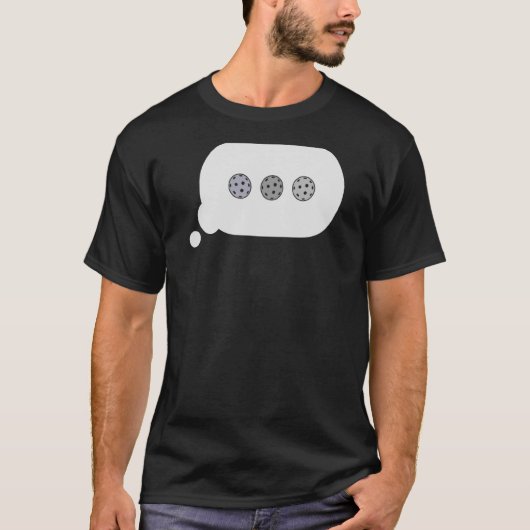 Pickleball Text Message Chat Bubble Pickleball Pl. T-shirt (Voorkant)