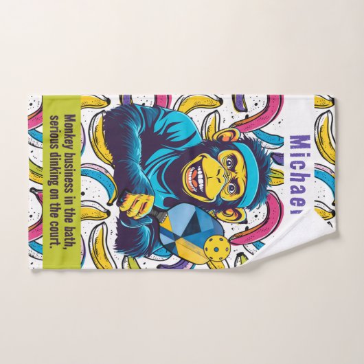 Pickleball The Dinkin’ Ape Escape! Handdoek (Handdoek)