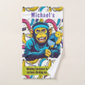 Pickleball The Dinkin’ Ape Escape! Handdoek (Handdoek)