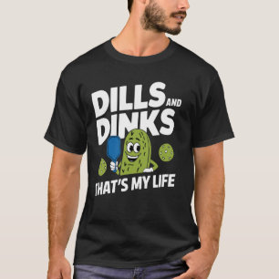 Pickleball Thema Groenten Pickle Paddleball Kledin T-shirt