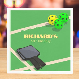 Pickleball-thema sport-birthdayparty met gezelligh servet