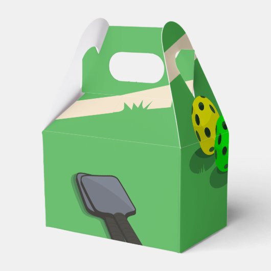 Pickleball Thema Sport Dinken Verjaardagsfeest Bedankdoosjes (Achterkant)