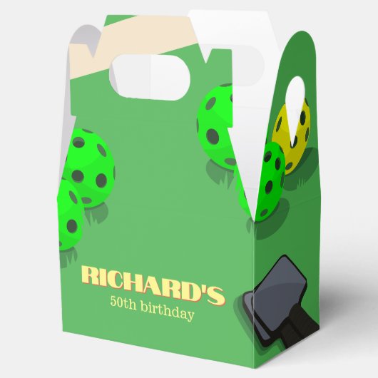 Pickleball Thema Sport Dinken Verjaardagsfeest Bedankdoosjes (Geopend)