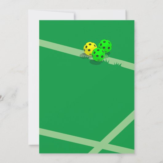 Pickleball Thema Sport Dinken Verjaardagsfeest Bedankkaart (Achterkant)