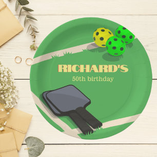 Pickleball Thema Sport Dinken Verjaardagsfeest Papieren Bordje