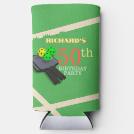 Pickleball Thema Sport Dinken Verjaardagsfeest Seltzer Blikjeskoeler