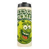 Pickleball-thema Thermosbeker (Voorkant)