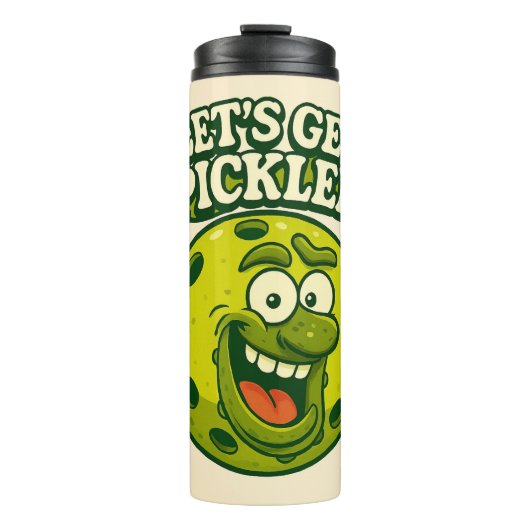 Pickleball-thema Thermosbeker (Voorkant)