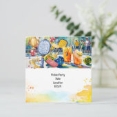 Pickleball thema verjaardagsfeestje kaart (Staand voorkant)