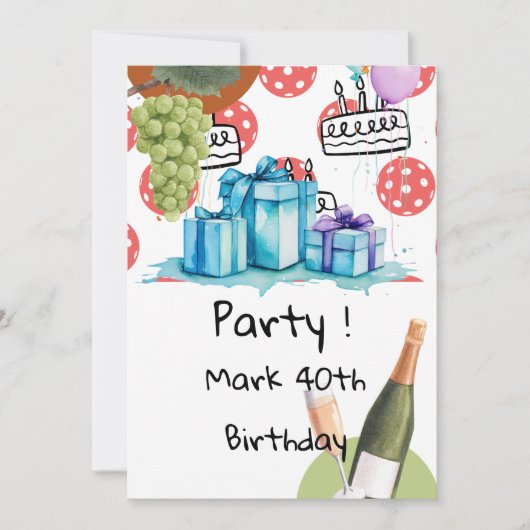 Pickleball thema voor verjaardagsfeestje kaart (Voorkant)