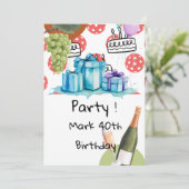 Pickleball thema voor verjaardagsfeestje kaart (Staand voorkant)