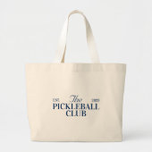 Pickleball themafeest grote tote bag (Voorkant)