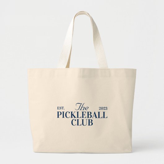 Pickleball themafeest grote tote bag (Voorkant)