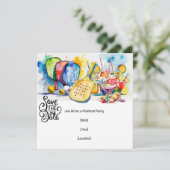 Pickleball themafeest kaart (Staand voorkant)