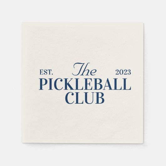 Pickleball themafeest servet (Voorkant)