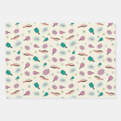 Pickleball Theme met peddels, Wiffle Balls, etc! Inpakpapier Vel (Voorkant)