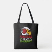 Pickleball Therapy: Een speelse ontsnapping op het Tote Bag (Achterkant)