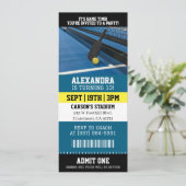 Pickleball Ticket Verjaardag Kaart (Staand voorkant)