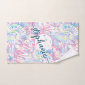 Pickleball Tie Dye Script Persoonlijke sport Handdoek (Handdoek)