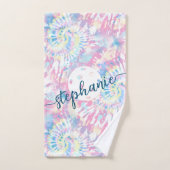 Pickleball Tie Dye Script Persoonlijke sport Handdoek (Handdoek)