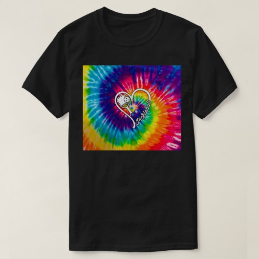 Pickleball Tie Dye T-shirt (Design voorkant)