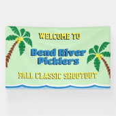 Pickleball Toernooi 6 x 10 Outdoor Spandoek (Horizontaal)