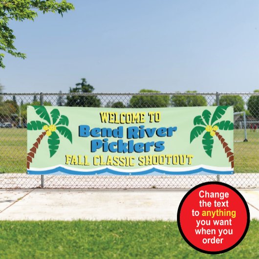 Pickleball Toernooi Welkomstbanner Spandoek