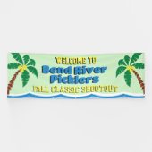 Pickleball Toernooi Welkomstbanner Spandoek (Horizontaal)