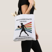 Pickleball Tote Bag – Never underestimate a woman (Dichtbij)