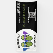 Pickleball Tournament Dill Pickle Team Game Event Spandoek (Verticaal)