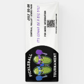 Pickleball Tournament Dill Pickle Team Game Event Spandoek (Verticaal)