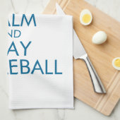 Pickleball Towel "Keep Calm and Play Pickleball" Theedoek (Quarter Fold)