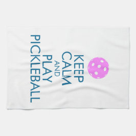 Pickleball Towel "Keep Calm and Play Pickleball" Theedoek