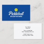 Pickleball trainer visitekaartje template (Voorkant / Achterkant)