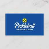 Pickleball trainer visitekaartje template (Voorkant)
