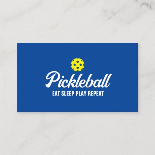 Pickleball trainer visitekaartje template (Voorkant)