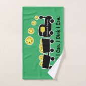 Pickleball Training Ik Dink Ik Kan Geel Bal Handdoek (Handdoek)