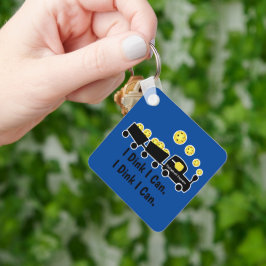 Pickleball Training Ik Dink Ik Kan Geel Bal Sleutelhanger