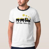 Pickleball Training Ik Dink Ik Kan Geel Bal T-shirt (Voorkant)