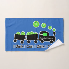 Pickleball Training Ik Dink Ik Kan Groene Bal Handdoek