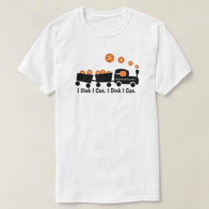 Pickleball Training Ik Dink Ik Kan Sinaasappel Bal T-shirt