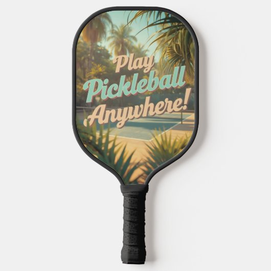 Pickleball Travel Poster Paddle (Achterkant)