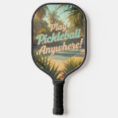 Pickleball Travel Poster Pickleball Paddle (Achterkant)
