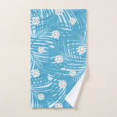 Pickleball Tropical Palm Blue Unique Fun Sport Handdoek (Handdoek)