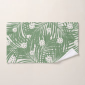 Pickleball Tropical Palm Green Fun Unique Handdoek (Handdoek)