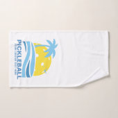 Pickleball Tropical Palm Tree Sun Je aangepaste te Handdoek (Handdoek)