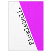 PICKLEBALL Tropisch Roze Wit Slant Kleurenblok Tafelkleed (Voorkant)